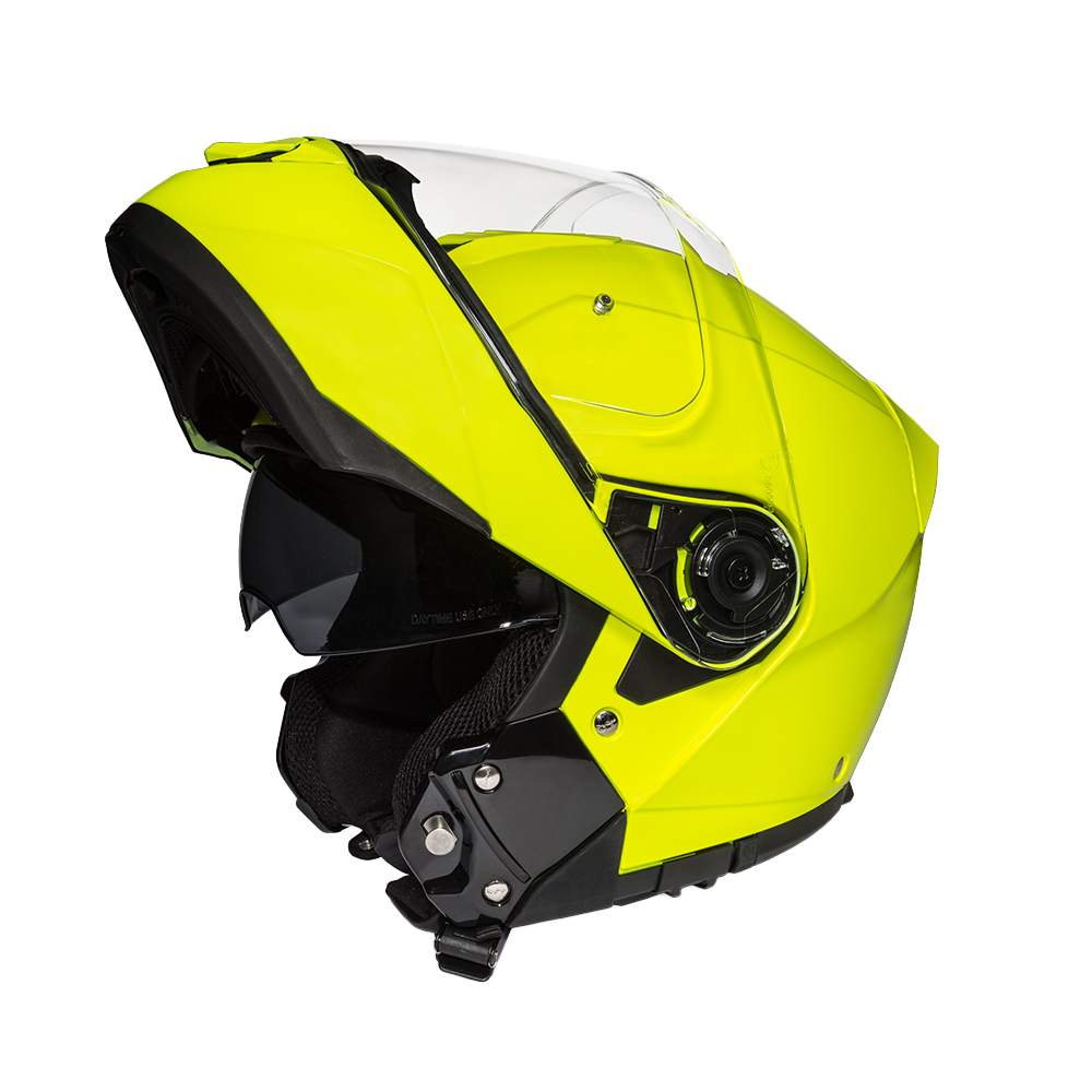 Daytona Glide Modular Motorcycle Helmet | Fluorescent Yellow