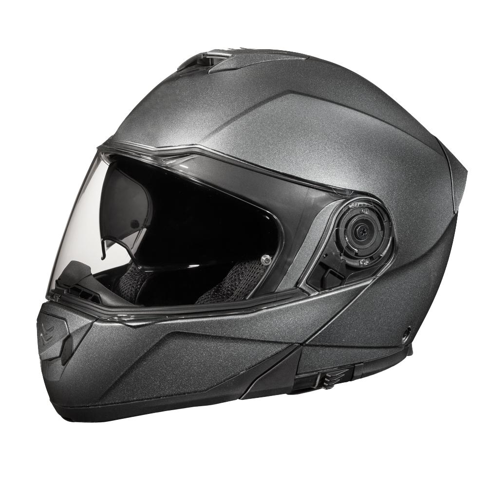 Daytona Glide Modular Motorcycle Helmet | Gun Metal Grey Metallic
