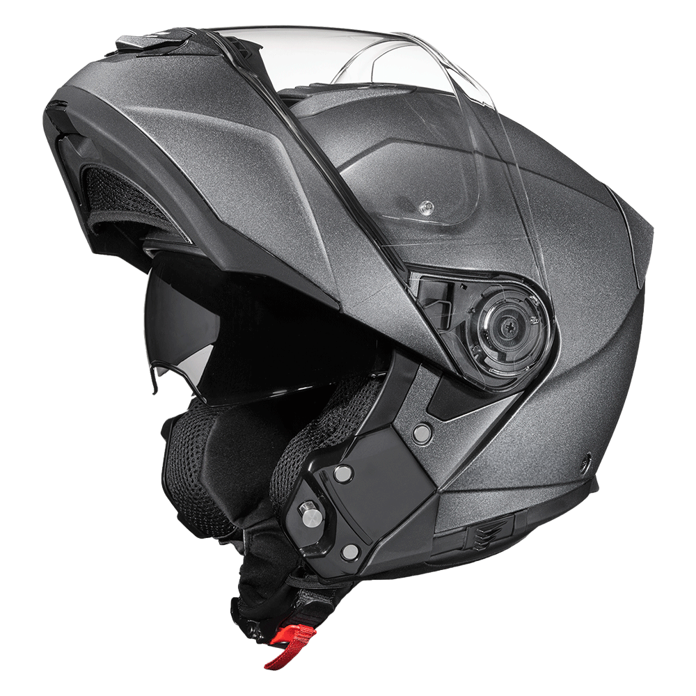 Daytona Glide Modular Motorcycle Helmet | Gun Metal Grey Metallic