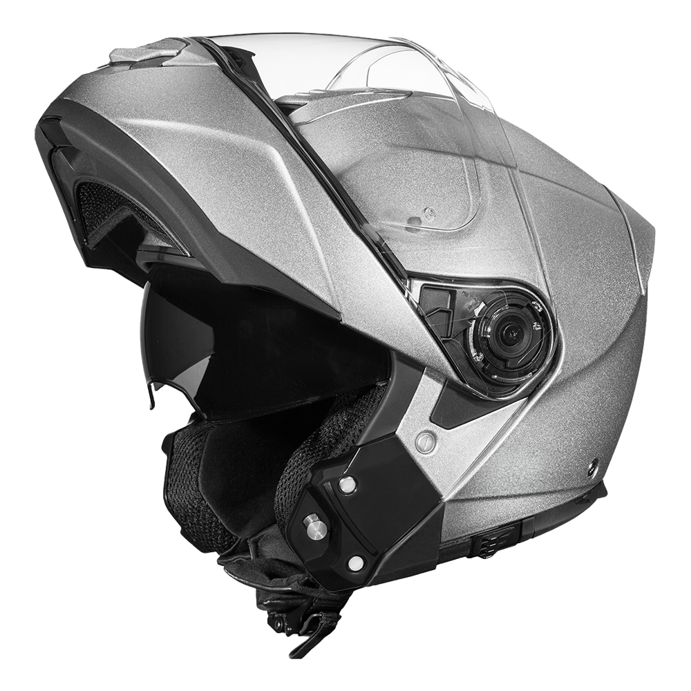 Daytona Glide Modular Motorcycle Helmet | Silver Metallic