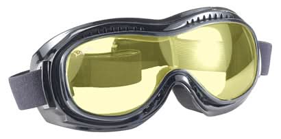 Airfoil 9312 Over-the-Glass Motorcycle Goggles | Yellow