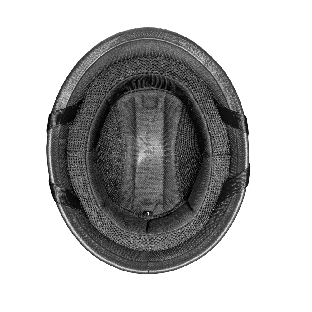 Motorcycle German Style Half Helmet | Dull Black