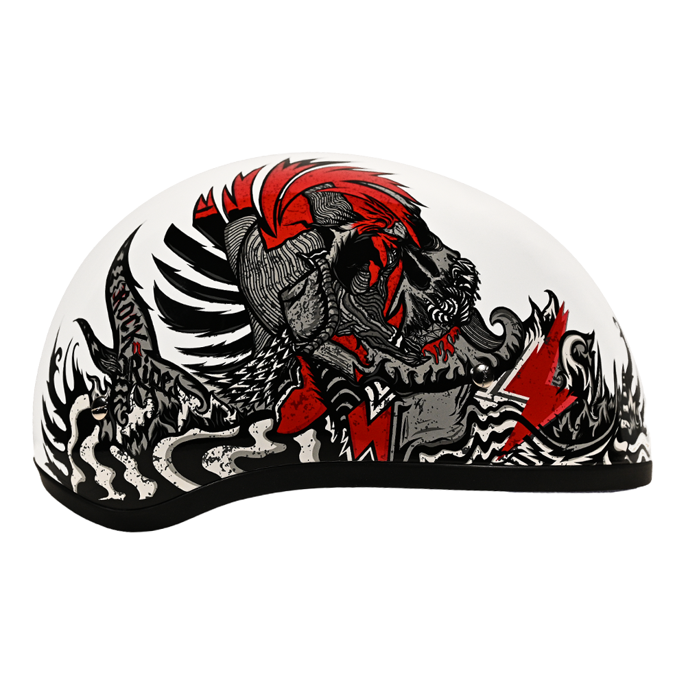 Motorcycle Graphic Half Face Helmet | Rockin' Reaper