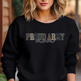 Proud Army Mom Crew Neck Sweatshirt