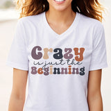 Funny Ladies Retro VNeck TShirt