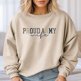 Proud Army Wife Crew Neck Sweatshirt