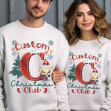 Family Monogram Christmas Crew Neck Sweatshirt (Adult)