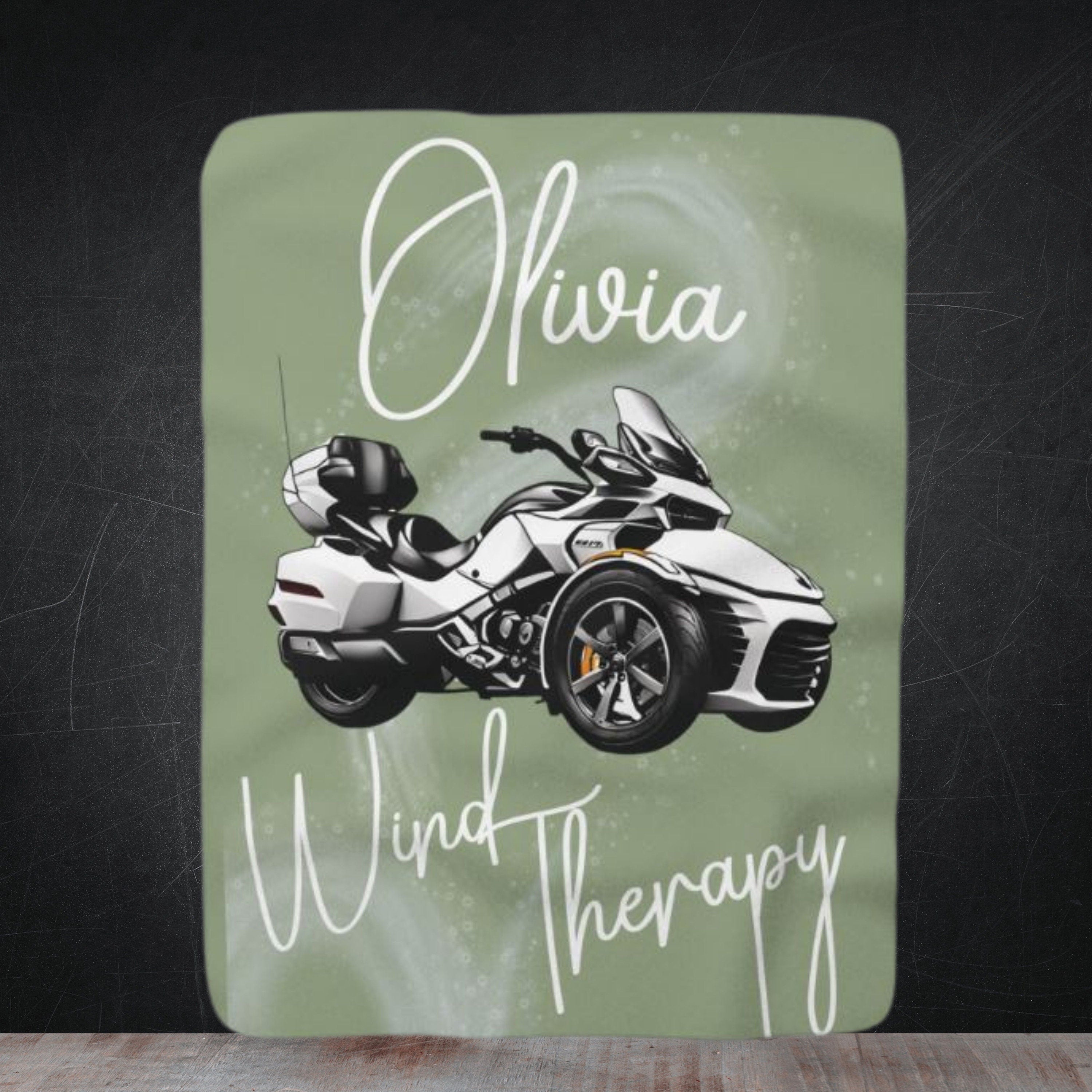 Can-Am Spyder Sherpa Fleece Blanket (Customizable)