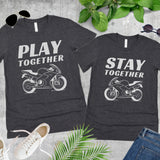 Couples Motorcycle Culture Crew Neck TShirt